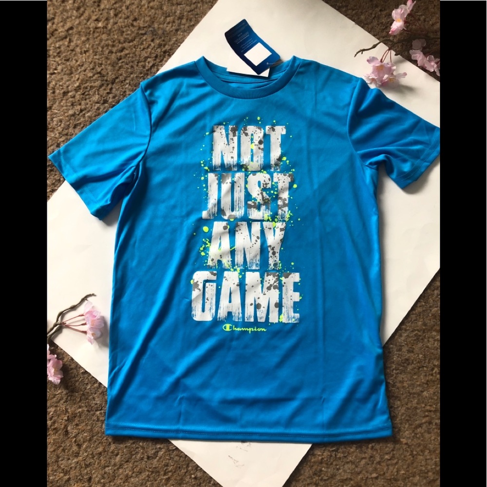 NWT Champion Boy’s Activewear Blue T-Shirt - Picture 1 of 3
